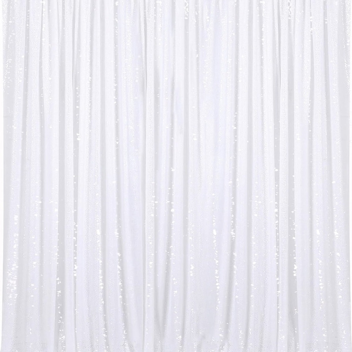 White sequin backdrop